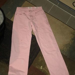 Light Pink Low Rise Straight Jean